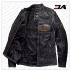 Men’s Harley Davidson Astor Patches Distressed Leather Jacket