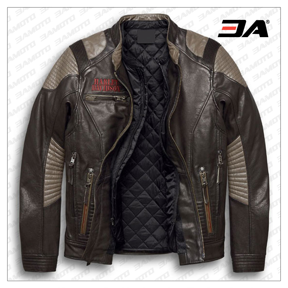 Men’s Harley Davidson Exhort Leather Motorcycle Jacket