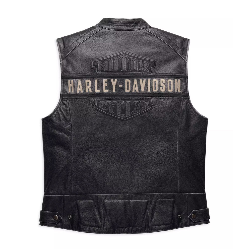 Men's Harley-Davidson Passing Link Distressed Leather Vest