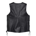 Men's Harley-Davidson Tradition II Black Side-Lace Leather Vest