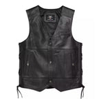 Men's Harley-Davidson Tradition II Black Side-Lace Leather Vest