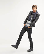 Robt Black Quilted Leather Jacket