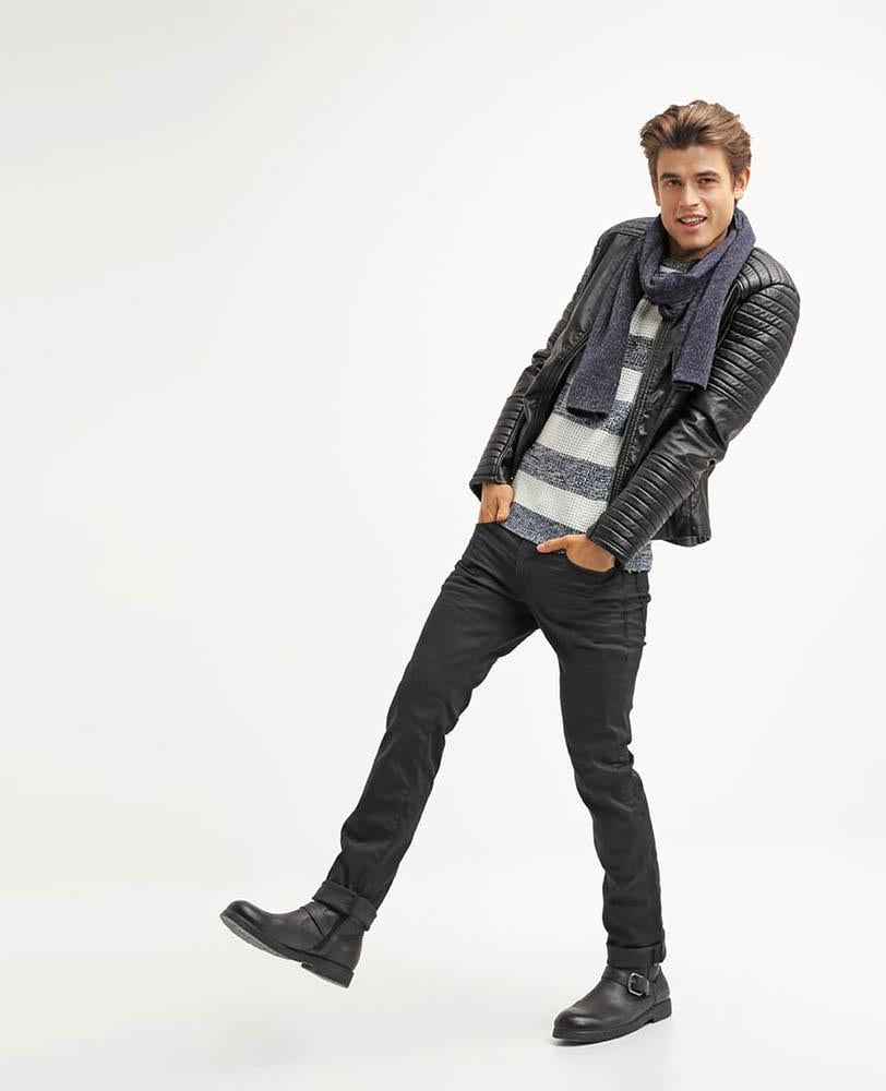 Robt Black Quilted Leather Jacket