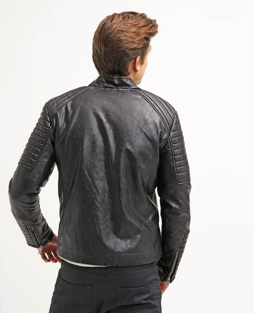 Robt Black Quilted Leather Jacket