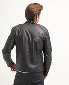 Robt Black Quilted Leather Jacket