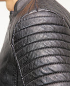 Robt Black Quilted Leather Jacket