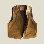 Men’s Tan Suede Ranch Vest