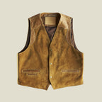 Men’s Tan Suede Ranch Vest