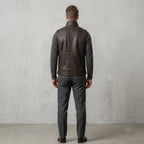 Men Premium Genuine Shearling Leather Vest - B3 Aviator Biker Style