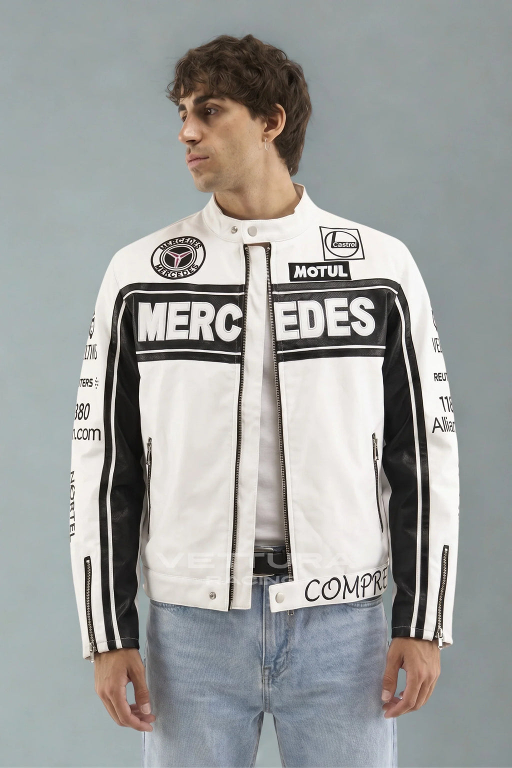 Mercedes-Benz Vintage Racing Leather Jacket