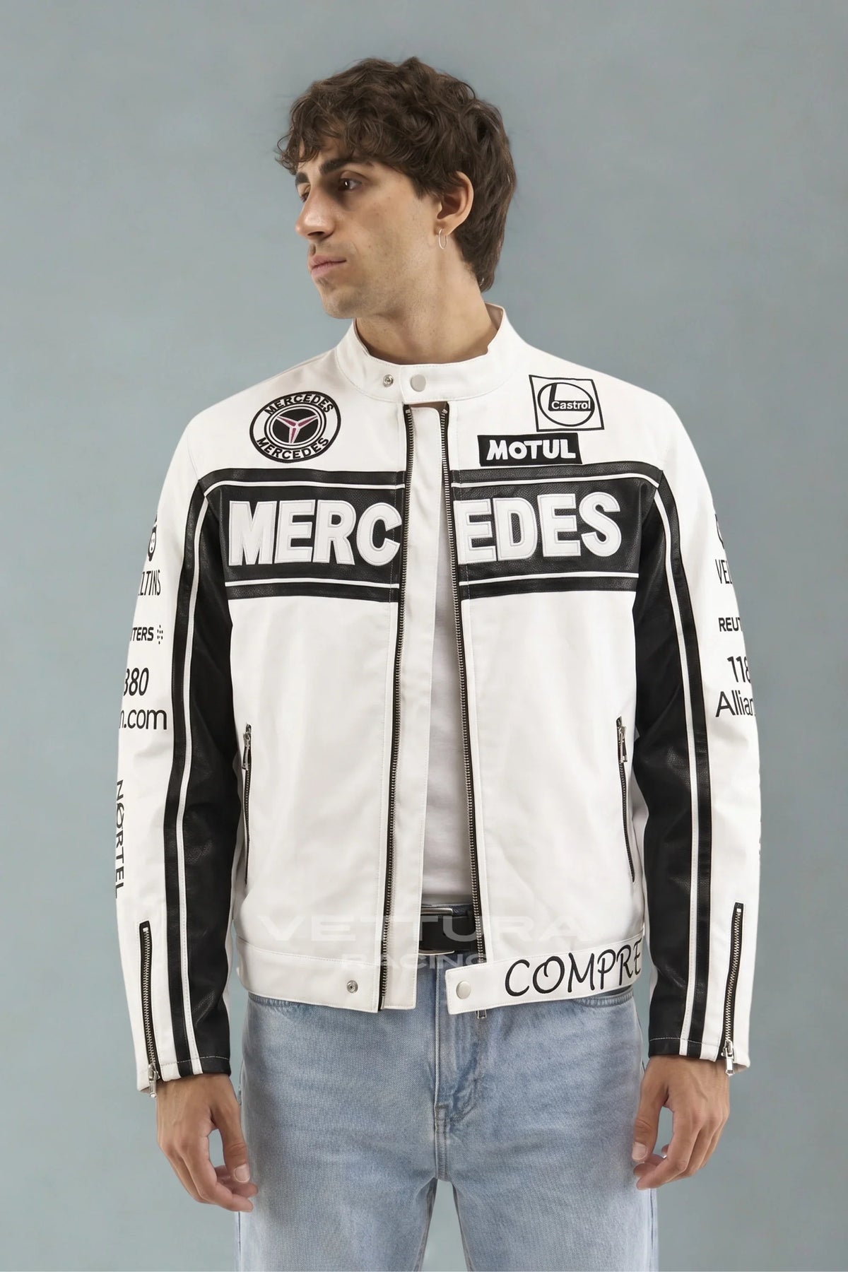 Mercedes-Benz Vintage Racing Leather Jacket