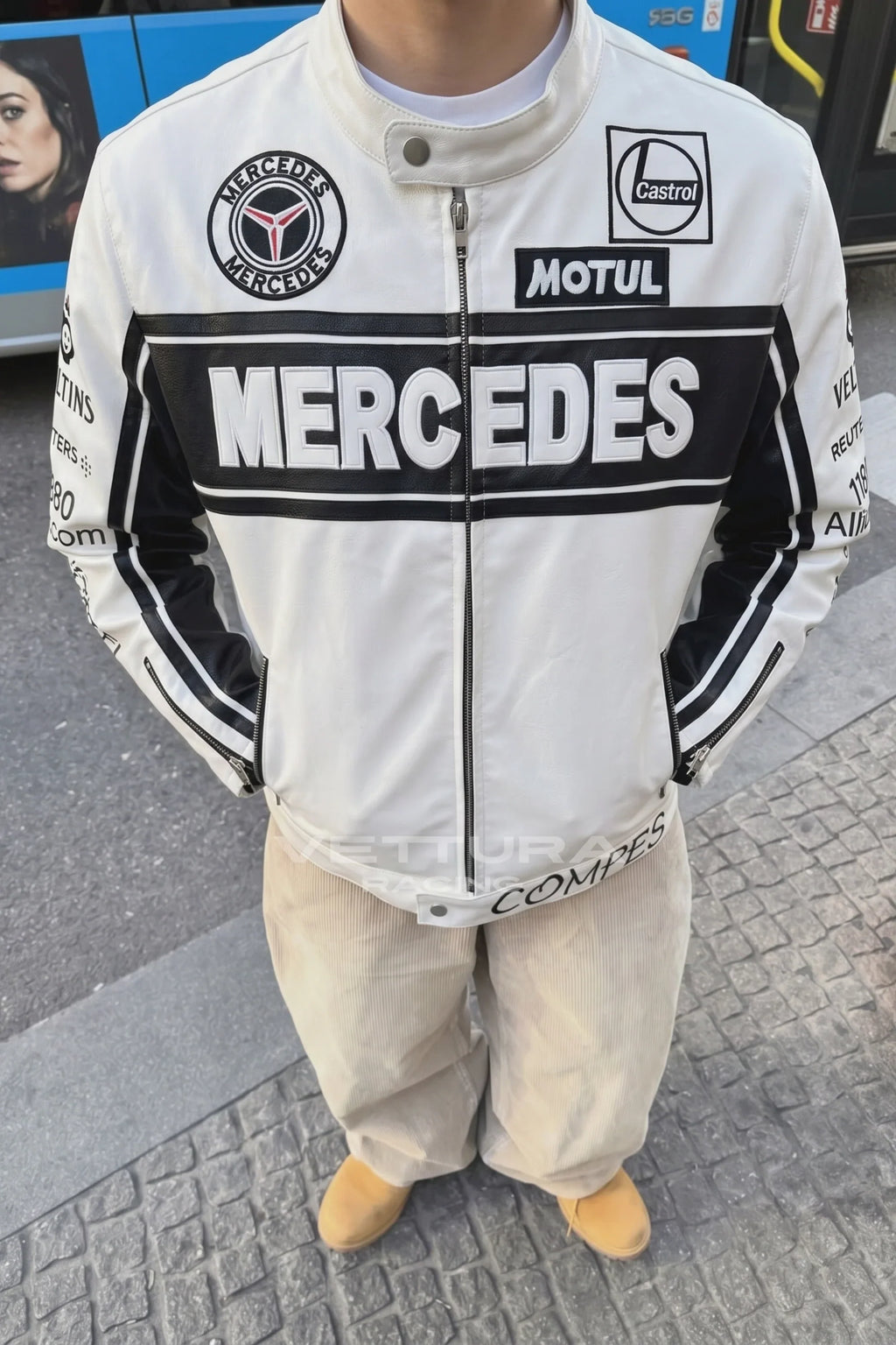 Mercedes-Benz Vintage Racing Leather Jacket