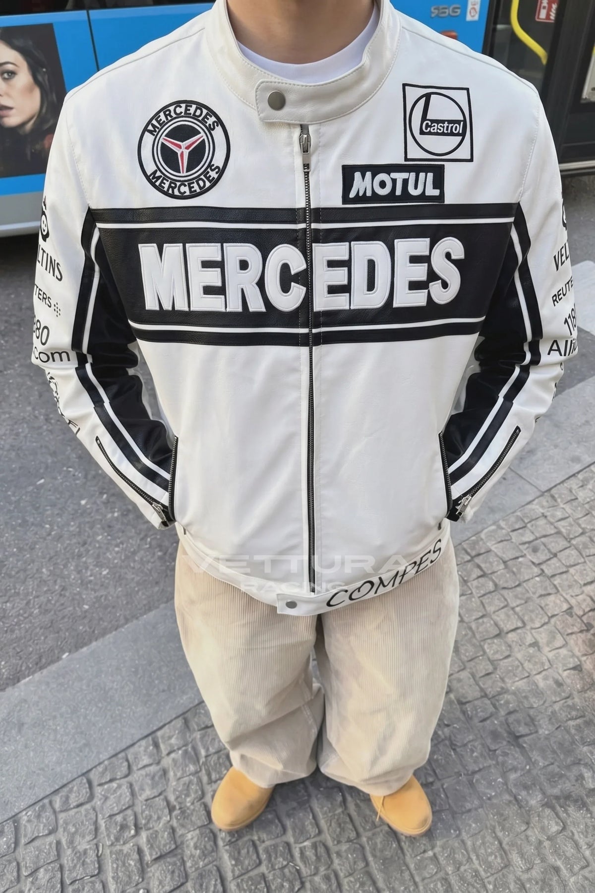 Mercedes-Benz Vintage Racing Leather Jacket