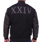 Michael B. Jordan Kobe Destroyer XXIV Battle Varsity Style Faux Leather Sleeves Jacket