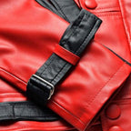 Men’s Michael Jackson Red Thriller Leather Jacket