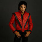 Men’s Michael Jackson Red Thriller Leather Jacket