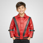 Michael Jackson Thriller Kids Leather Jacket - Iconic Red Performance Style