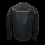 Milwaukee Leather ML1408RT Men's Retro Brown 'Savage' Sporty Crossover Retro Leather Jacket