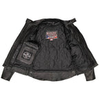 Milwaukee Leather USA MADE MLJKL5002 Women's Black Pristine Premium Motorcycle Leather Jacket