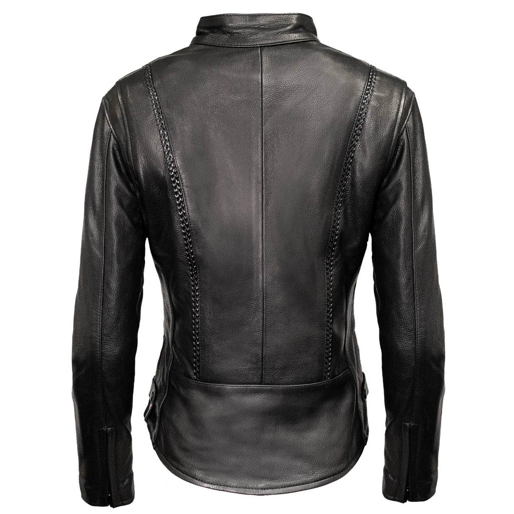 Milwaukee Leather USA MADE MLJKL5002 Women's Black Pristine Premium Motorcycle Leather Jacket