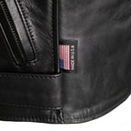 Milwaukee Leather USA MADE MLJKL5004 Women's Black The Flaunt Premium Classic Motorcycle Style Leather Jacket