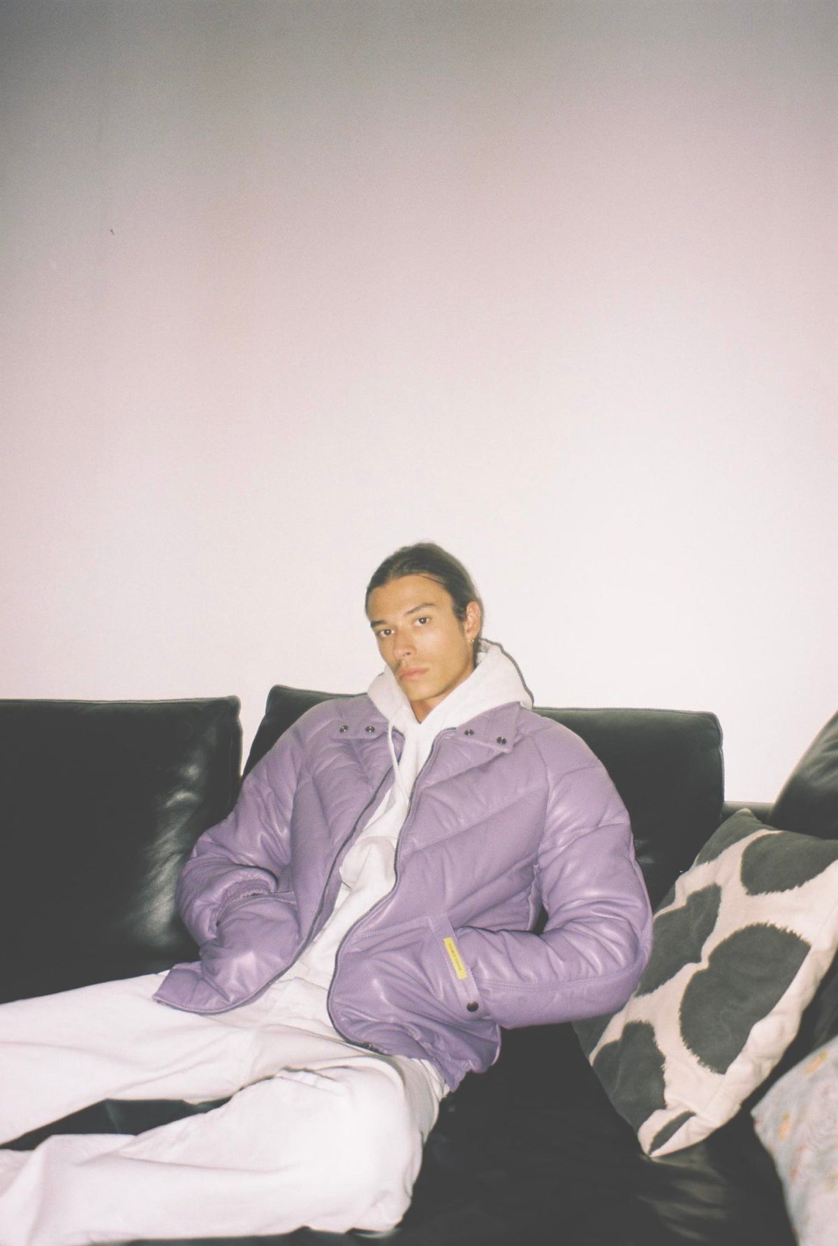 Double Goose Country Purple Leather Jacket
