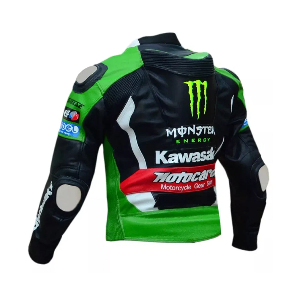Monster Energy Kawasaki Racing Jacket – SBK Motocard Edition Leather