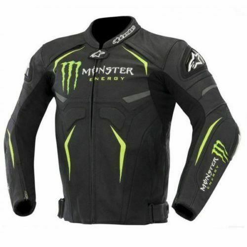 MONSTER ENERGY MOTORCYCLE LEATHER RACING JACKET