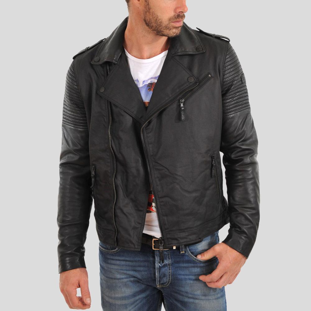 Christopher Black Motorcycle Leather Jacket
