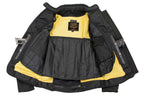 Milwaukee Leather Women's Be Cool Black Textile Motorcycle Jacket w/ CE Armor - MPL22705