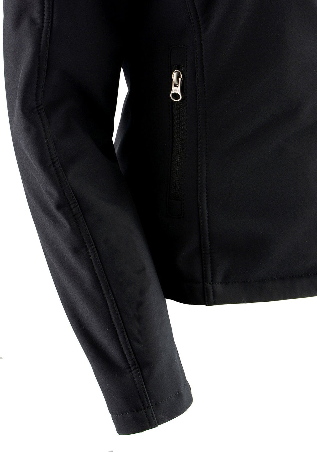 Nexgen Heat MPL2760SET Women's Black Soft Shell Zipper Front Heated Jacket Powered By Rechargeable 10000mAh Battery Pack