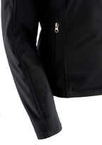 Nexgen Heat MPL2760SET Women's Black Soft Shell Zipper Front Heated Jacket Powered By Rechargeable 10000mAh Battery Pack