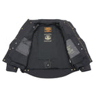 Milwaukee Leather MPM1623 Men's Black CE Armored Long Sleeve Biker Shirt Jacket Reinforced w/ Aramid Fibers