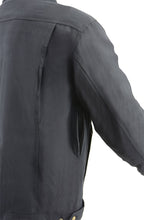 Milwaukee Leather MPM1623 Men's Black CE Armored Long Sleeve Biker Shirt Jacket Reinforced w/ Aramid Fibers
