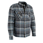 Milwaukee Leather MPM1636 Men’s Armored Riding Flannel – Full Aramid Fiber Lined, CE Shoulder/Elbow Armor