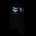 Milwaukee Leather MPM1730 Men's Black Padded Textile All Season Motorcycle Jacket w/ Reflective Skulls Artwork