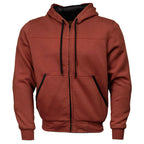 Milwaukee Leather Men's Copper Streetguard Riding Hoodie - Aramid Reinforced with CE Shoulder and Elbow Armor - MPM1771