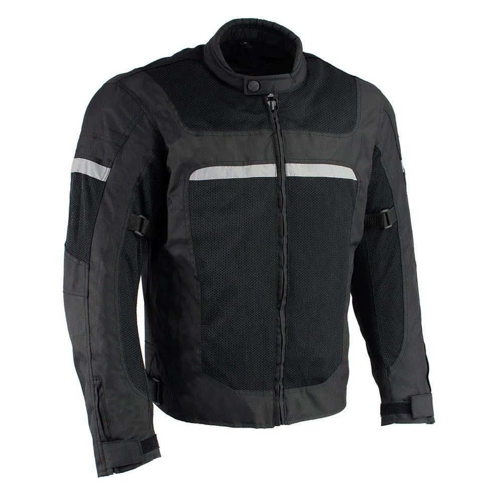 Men’s All-Season Black Leather Café Racer Motorcycle Jacket