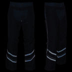 Milwaukee Leather MPM5701 Men's Black ‘Reflective’ Vented Textile Motorcycle Chaps