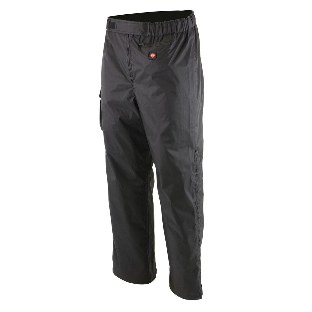 NexGen Heat MPM5720DUAL Men's Black 'Heated' Textile Water Resistant Over Pants (Battery Pack Included)