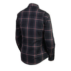 Nexgen Heat Nxl2602set Women's 'Bonnie' Black Grey Red Heated Flannel Long Sleeve Shirt (Rechargeable Battery Pack Included)