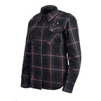 Nexgen Heat Nxl2602set Women's 'Bonnie' Black Grey Red Heated Flannel Long Sleeve Shirt (Rechargeable Battery Pack Included)