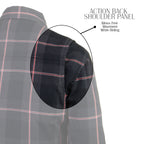 Nexgen Heat Nxl2602set Women's 'Bonnie' Black Grey Red Heated Flannel Long Sleeve Shirt (Rechargeable Battery Pack Included)