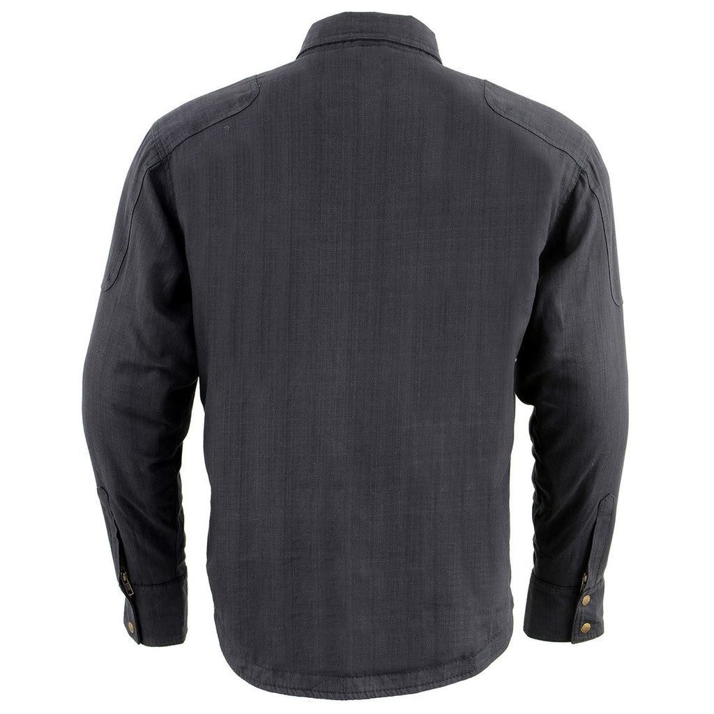 NexGen NXM1715SET Men's 'Scorcher' Classic Heated Black Denim Jacket (Rechargeable Battery Pack Included)