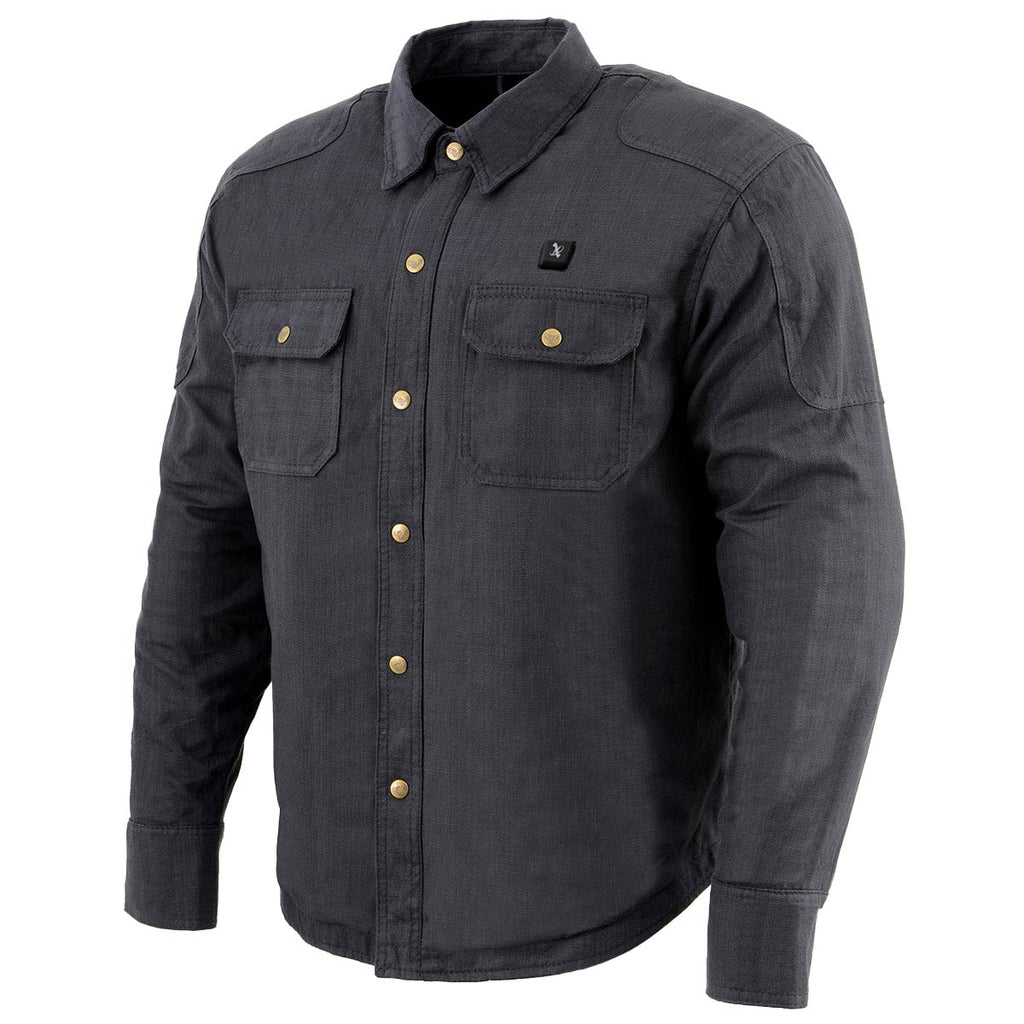 NexGen NXM1715SET Men's 'Scorcher' Classic Heated Black Denim Jacket (Rechargeable Battery Pack Included)
