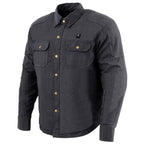 NexGen NXM1715SET Men's 'Scorcher' Classic Heated Black Denim Jacket (Rechargeable Battery Pack Included)