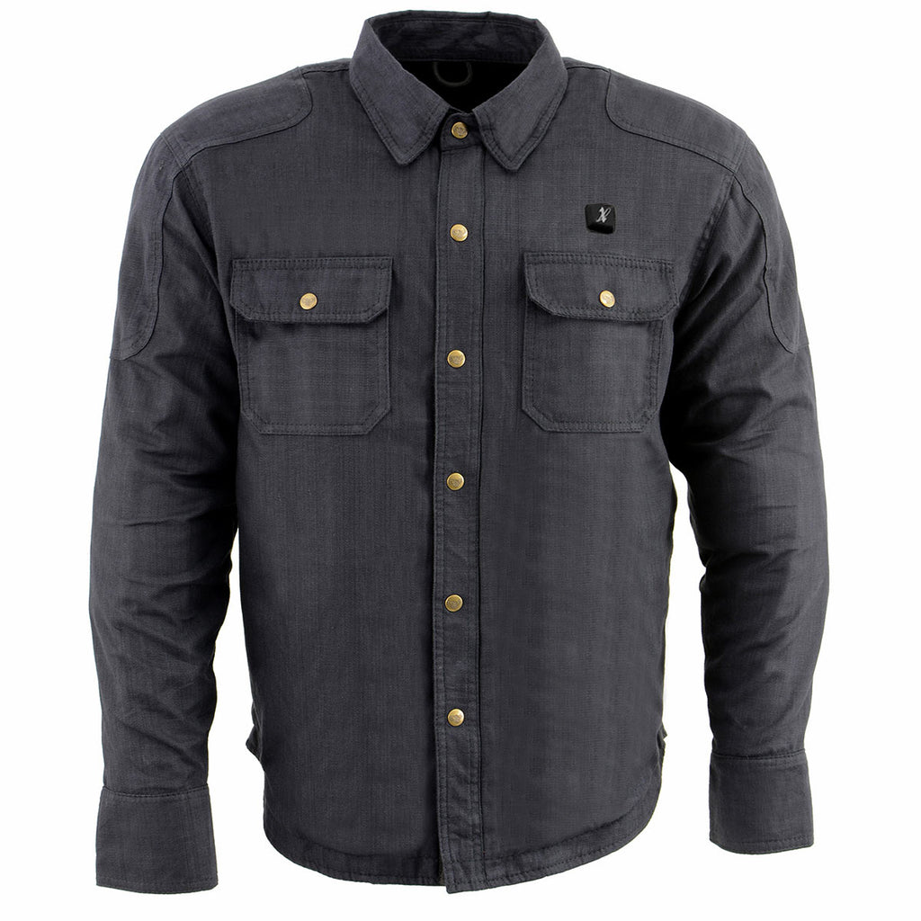 NexGen NXM1715SET Men's 'Scorcher' Classic Heated Black Denim Jacket (Rechargeable Battery Pack Included)
