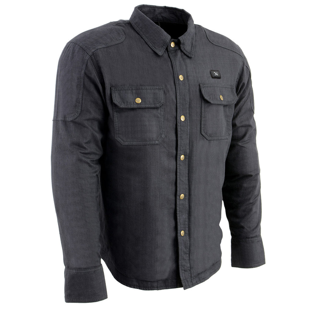 NexGen NXM1715SET Men's 'Scorcher' Classic Heated Black Denim Jacket (Rechargeable Battery Pack Included)