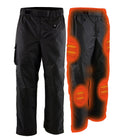 NexGen Heat MPM5720DUAL Men's Black 'Heated' Textile Water Resistant Over Pants (Battery Pack Included)