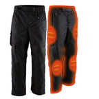 NexGen Heat MPM5720DUAL Men's Black 'Heated' Textile Water Resistant Over Pants (Battery Pack Included)